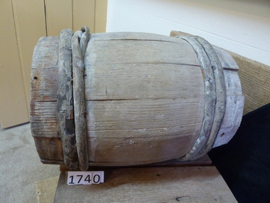 Memorabilia - Realia, Wooden Powder Keg from underground mine drive, 1880