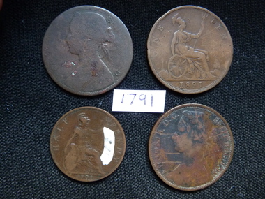 Coin, 1891 Penny, 1891