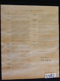 Memorabilia - Realia, The Stawell Croquet Club Constitution, 1940