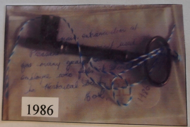 Memorabilia - Realia, Metal Key to Pleasant Creek Training Centre formerly Pleasant Creek Hospital