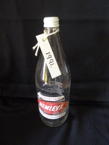 Functional object - Bottle, Hemley’s Soft Drink Bottle, c1960's