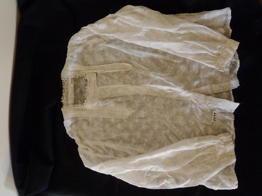 Clothing - Costume and Accessories, White Embroidered Muslin Blouse, c1915
