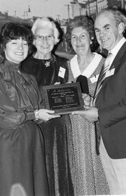 Photograph, Presentation of Restoration Plaque for the Pleasant Creek Court House