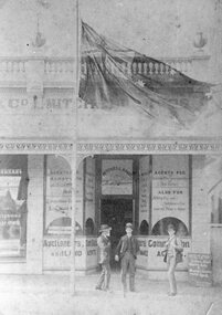 Photograph, Mitchell Bros as Auctioneers of Stock and Land Agents in Main Street Stawell 1890
