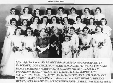Photograph, Debutant Ball in the Stawell Town Hall 1950