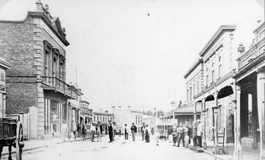 Photograph, Upper Main Street Looking East 1886
