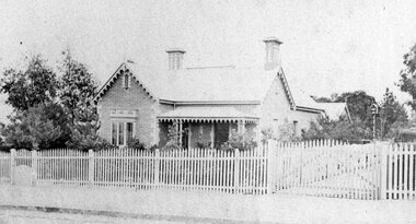 Photograph, Mr Joseph Shilton's home in Main Steet Stawell 1870