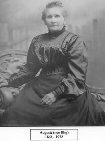 Photograph, Miss Auguste Illig-- daughter of Mr August Illig & Mrs Sophie Illig nee Unknown  -- Studio Portrait