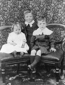 Photograph, Hall Family Children  -- Examples of Costume 1908 -- Studio Portrait
