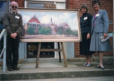 Photograph, Stawell Primary School Number 502's painting by Mr John Glover, Cynthia Bodey & Helen Greenberger 1987 -- Coloured
