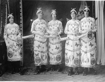 Photograph, Group of Females in Concert --  Advertising Butterfly Soap 1920's