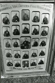 Photograph, Stawell Fire Brigade --- Framed Honour Board 1885