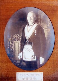 Photograph, Brother F. W. Tauschke from the Mark Lodge -- Studio Portrait