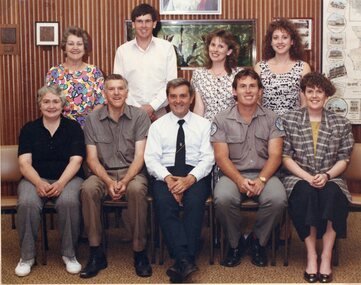 Photograph, Stawell Town Hall Staff 1989 -- Coloured