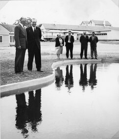 Photograph, Matron Hamilton & others Inspecting the Toddler’s Pool at the Stawell Special School 1967