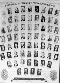 Photograph, Stawell Athletic Club Presidents Board of Photographs for the First Hundred Years 1877 to 1976