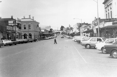 Photograph, Main Street Looking East with the Post Office on the left 1980's