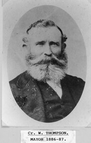 Photograph, Mr W Thompson  -- Mayor of Stawell 1886-1887 -- Studio Portrait
