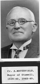 Photograph, Cr A Waterfield -- Mayor 1939-1940 & 1948-1949