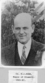 Photograph, Cr H J Dunn -- Mayor 1945-1947