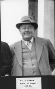 Photograph, Cr T Johnson -- Mayor 1953-1954