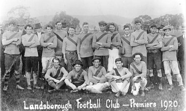 Photograph, Landsborough Football Team -- Premiers 1920