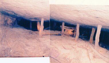 Photograph, Amalgamated Scotchman’s Mine at the 212 Metre underground level -- 2 Photos --Coloured