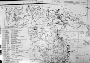 Photograph, H.M.A.S. Stawell Corvett Class -- Tour of Duty Map
