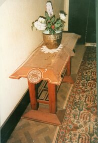 Photograph, Furniture Table with Australian Animal Designs -- designed & made by Mr R L Henderson -- Coloured