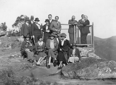 Photograph, Lord Huntingfield & others in the Grampians 1935