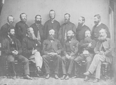 Photograph, “Citizens of Reefs” -- Named 1864 -- Group Portrait