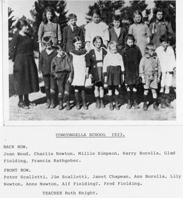 Photograph, Concongella State School Number 1136 with named Students c1923