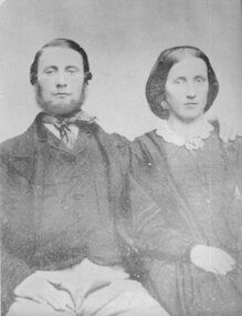 Photograph, Mr John Davidson & Mrs Davidson nee Unknown from Deep Lead -- Studio Portrait
