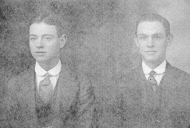 Photograph, Mr Joshua Davidson & Mr Charles Davidson from Deep Lead -- Studio Portrait