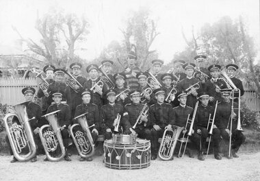 Photograph, Stawell Brass Band in uniform 1907
