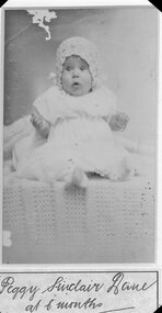 Photograph, Miss Peggy Dane Sinclair aged 6 months -- Studio Portrait