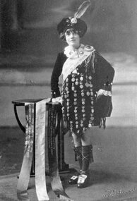 Photograph, Miss J Wood -- later Mrs J Pickering as a Scottish Dancer 1930’s -- Studio Portrait