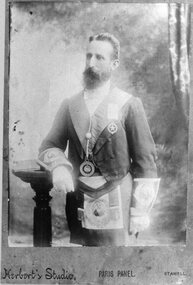 Photograph, Mr Isaac Cook -- a Saddler in Lodge Uniform -- Studio Portrait