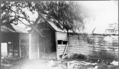 Photograph, "Ashen" Homestead Remnants in Murtoa after a Storm c1920’s