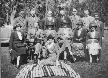 Photograph, Group with Lord & Lady Huntingfield 1935