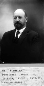 Photograph, Cr W Phelan -- STAWELL SHIRE COUNCILLORS 1918 -- Studio Portrait