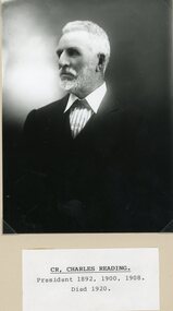 Photograph, Cr. C S Reading -- STAWELL SHIRE COUNCILLORS 1918 -- Studio Portrait
