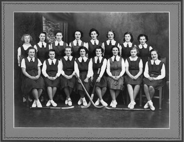 Photograph, Ladies Hockey Team in uniform