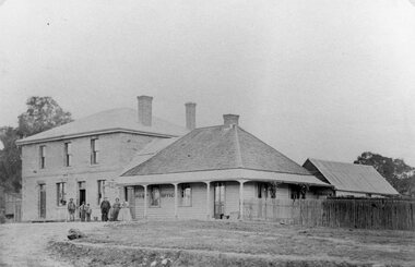 Photograph, Junction Hotel and Post Office in Armsrong 1865-1870