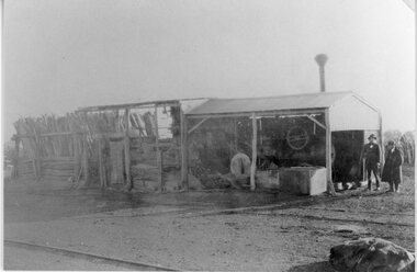 Photograph, Navarre Saw Mill with Mr J E Morris 1925-1930
