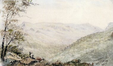 Photograph, Mr Will Rees' Painting "Mt William Plateau" 1902