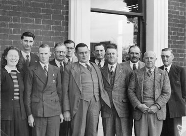 Photograph, Stawell Shire Councillors & Staff 1950