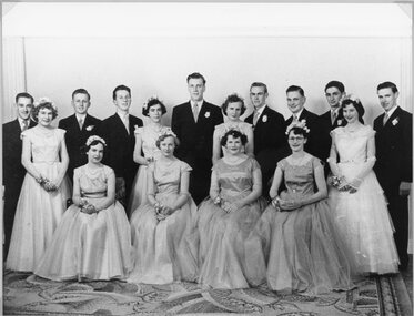 Photograph, Debutante Set at the Stawell Timber Industries Ball 1954