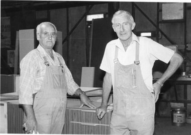 Photograph, Mr Theo Prior & Mr Jack Chapman -- Stawell Timber Industry Workers