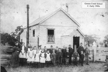 Photograph, Greens Creek School Number 1381 c1880's